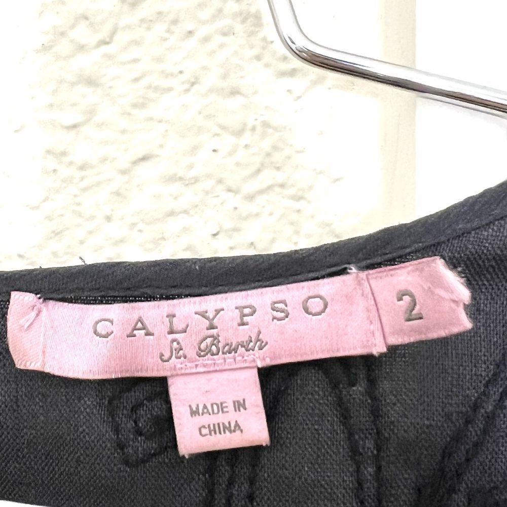 Calypso St. Barth Linen And Sequin Sleeveless Min… - image 4